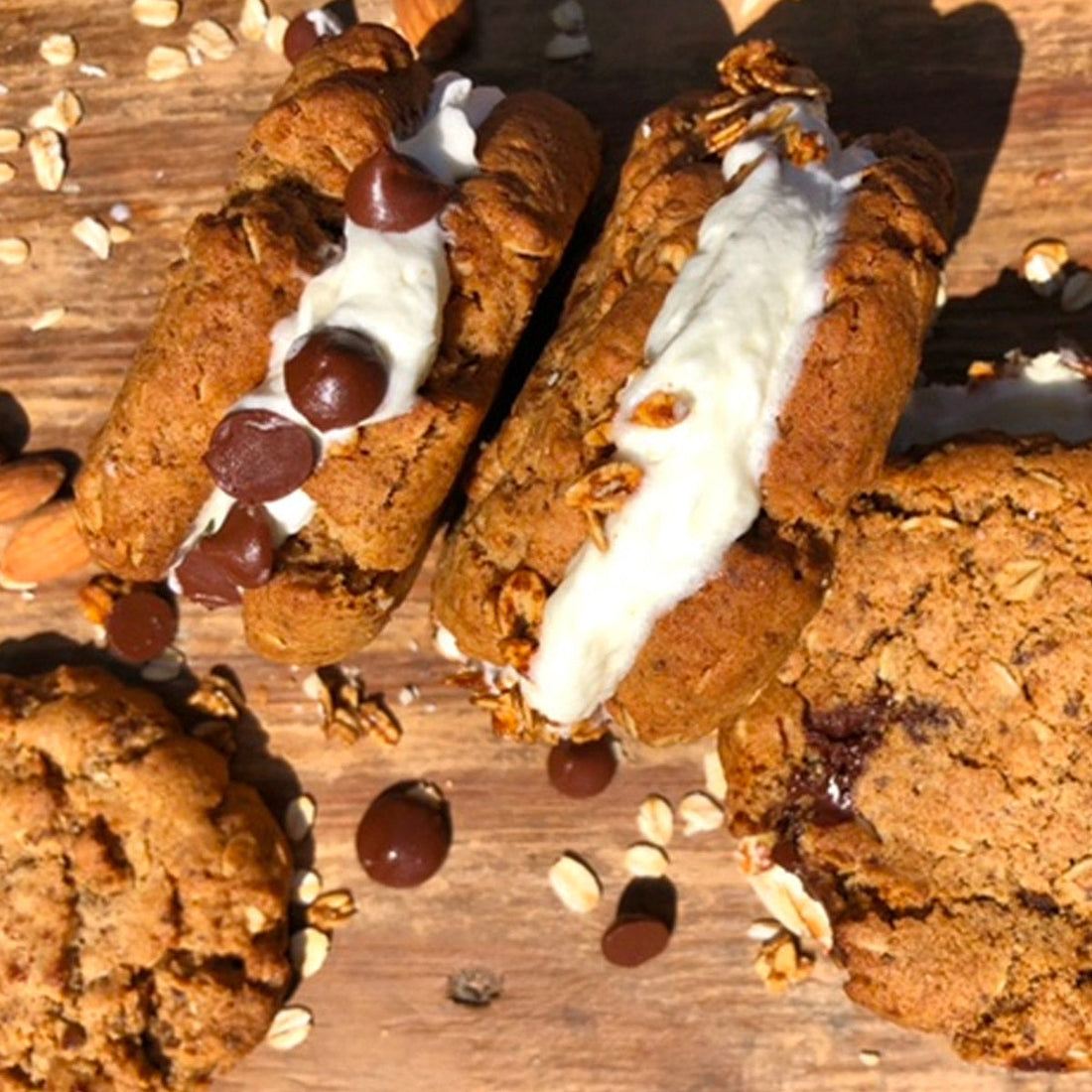 Oatmeal Cookie Ice Cream Sandwich