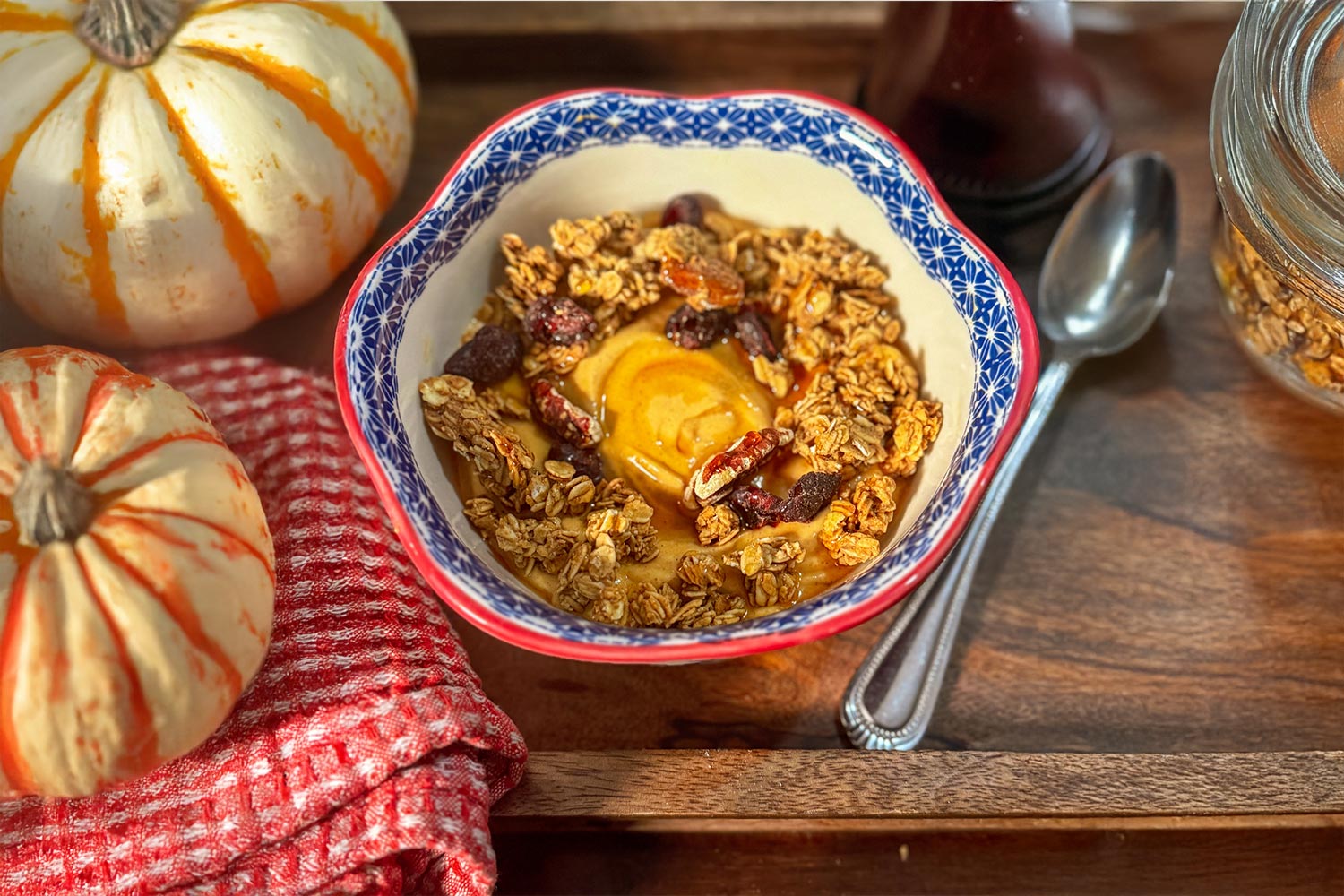 Pumpkin Whipped Cottage Cheese Bowl