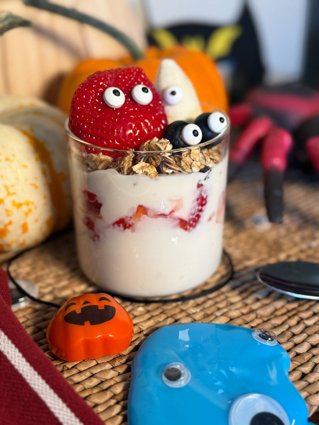 A Spook-tacular Start: Yogurt and Granola Parfaits for Halloween