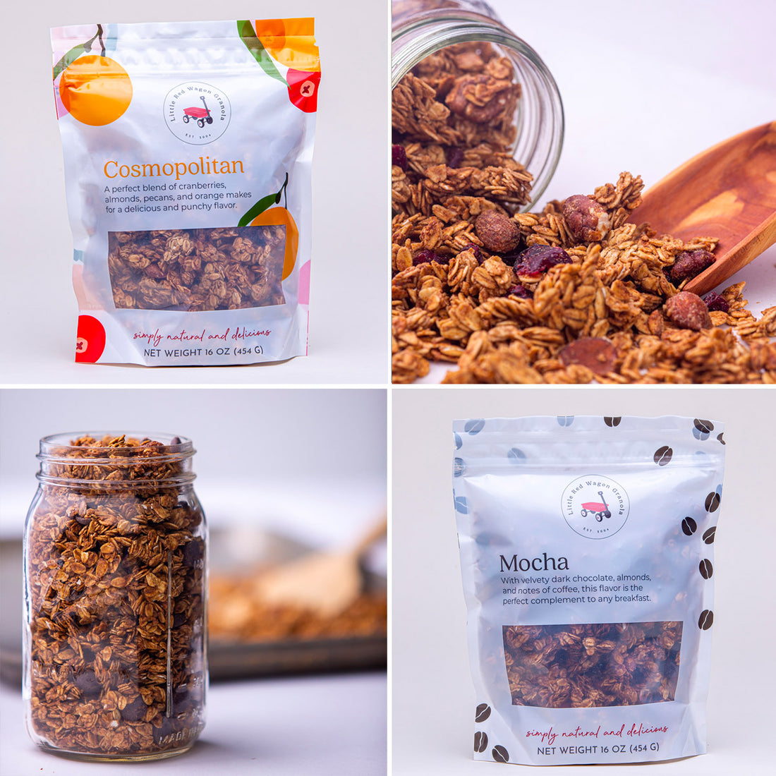 best healthy granola, little red wagon granola