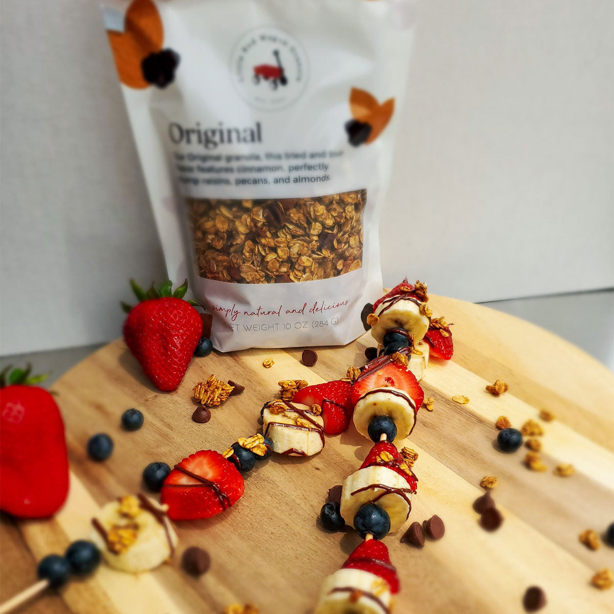 LRWG granola fruit skewers