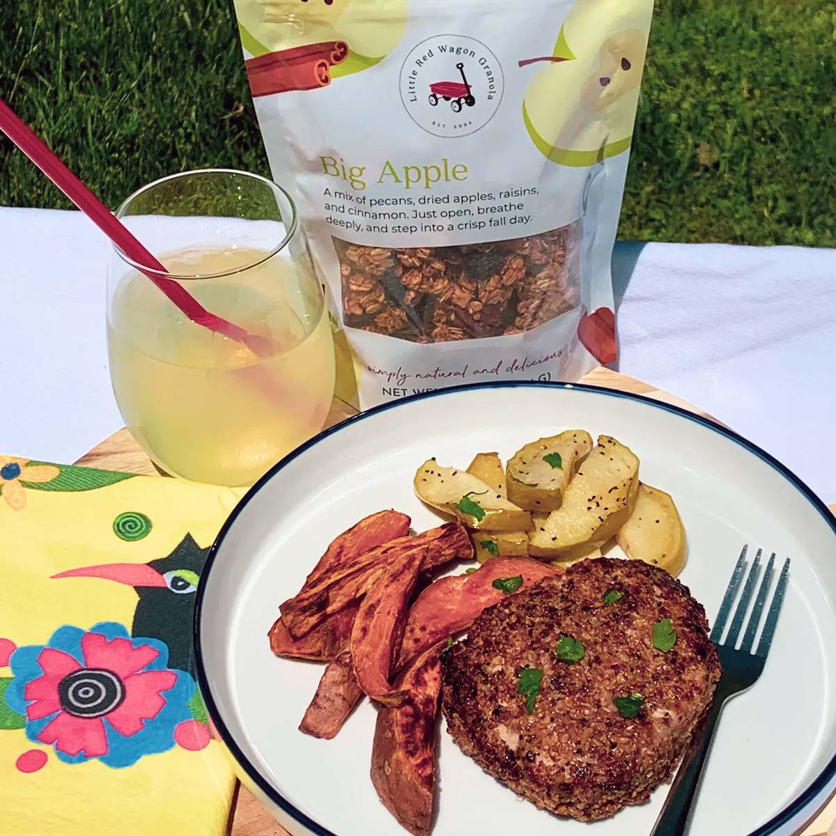 Big Apple Granola Crusted Pork Chops
