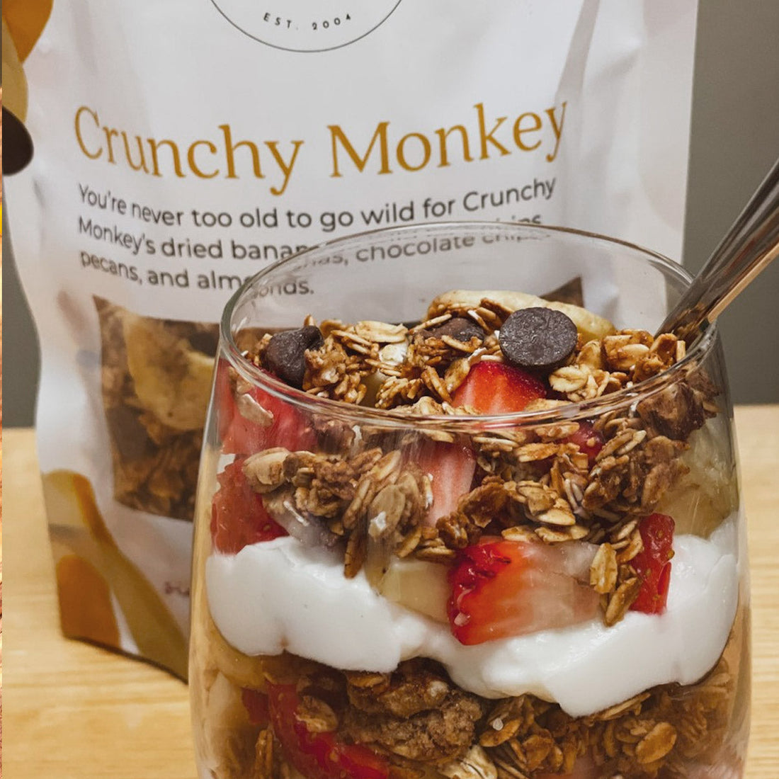 Crunchy Monkey Granola Parfait