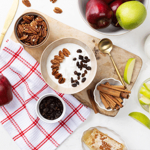 BIg Apple Granola Yogurt Bowl Animated Gif