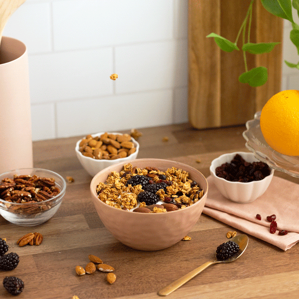 Granola falling animated gif